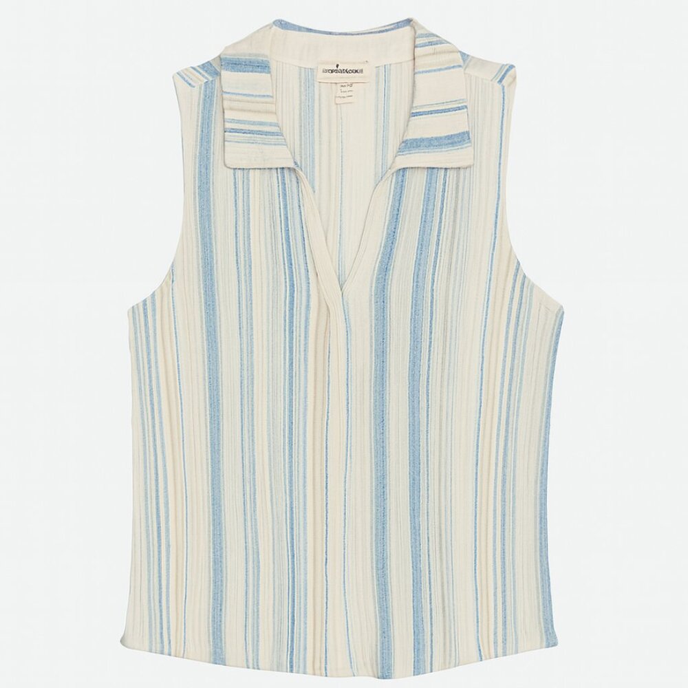 NWOT! 💙⛳ Another Reason Striped Polo Blouse - SIZE M